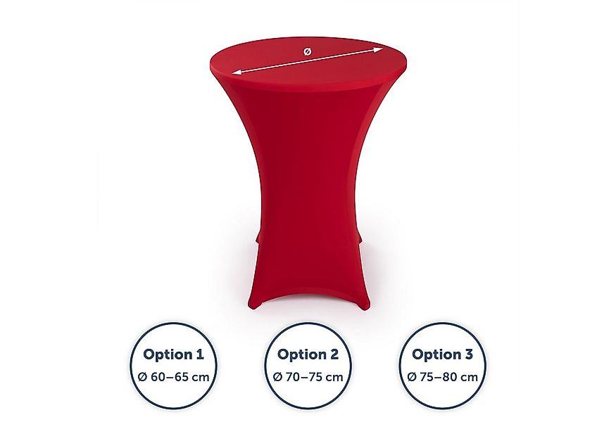 Blumtal Stehtischhusse Stretchbezug Stehtisch Hussen, Elegante Stehtischhus günstig online kaufen