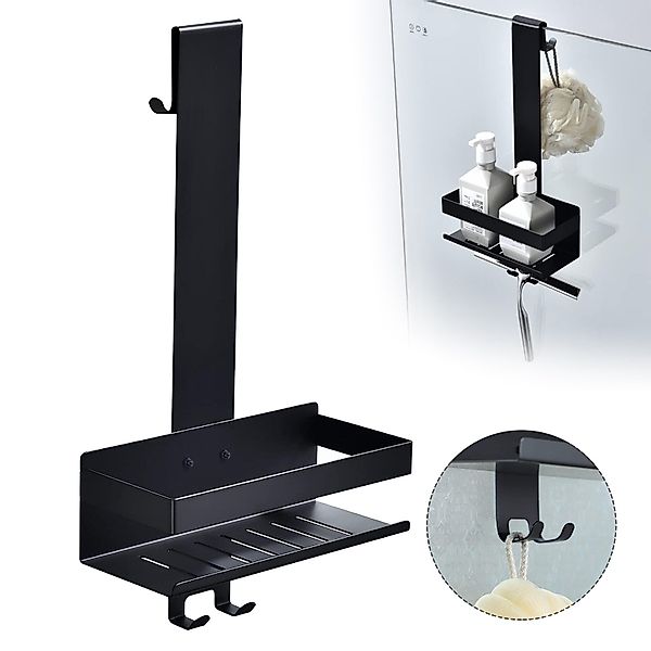 CALIYO Duschregal Duschablage zum Hängen, Duschkorb zum Hängen der Glas-Dus günstig online kaufen
