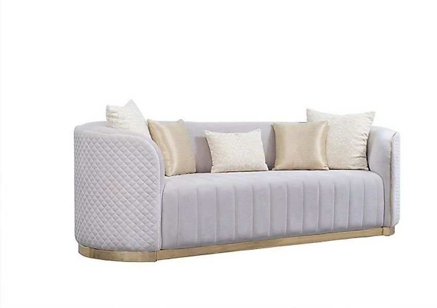 JVmoebel Sofa Sofa 3 Sitzer Couch design Polster Sitz Garnitur Stoff Textil günstig online kaufen