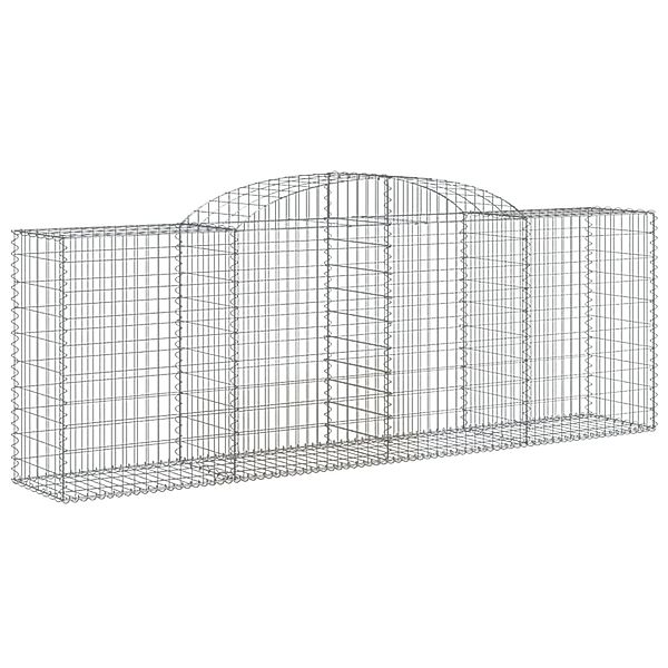 vidaXL Gabionen mit Hochbogen 12 Stk 300x50x100/120cm Eisen 1671114 günstig online kaufen