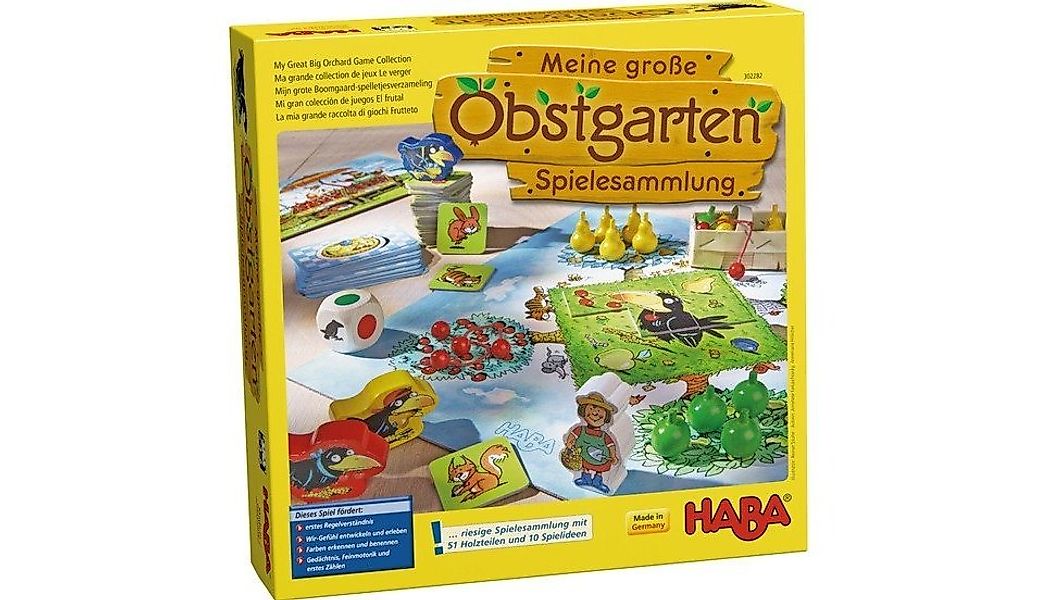 Haba Lernspielzeug HABA 302282 - Meine große Obstgarten - Spielesammlung günstig online kaufen
