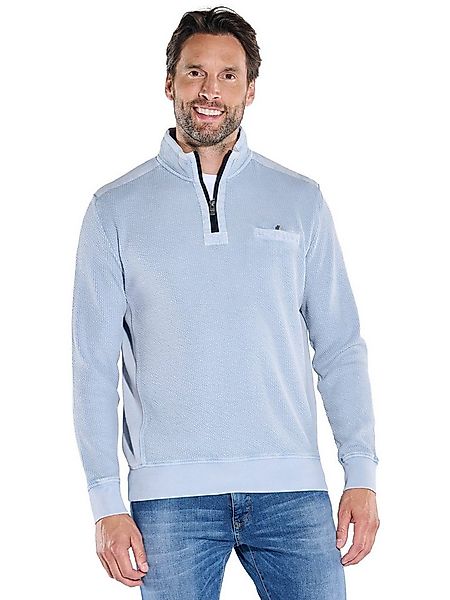 Engbers Sweatshirt Herren Sweatshirt strukturiert, Hellblau günstig online kaufen