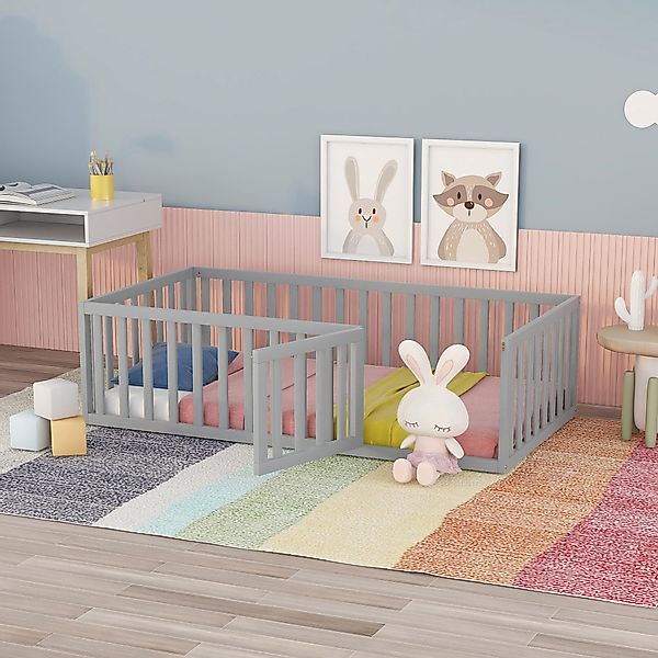 STILVORA Kinderbett 90x200 Babybett mit mit günstig online kaufen