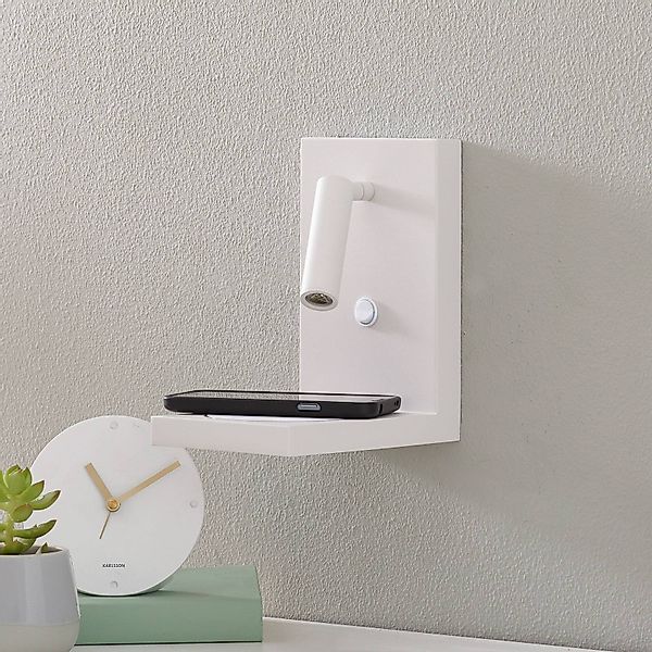LED-Wandleuchte Zanzibar mit Leselicht, weiß günstig online kaufen