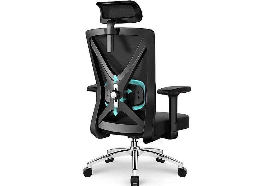 Fukstern Bürostuhl Ergonomischer Bürostuhl,Schreibtischstuhl mit Rückenlehn günstig online kaufen