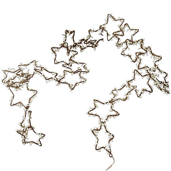 Mirabeau Weihnachtsfigur Girlande Ariane braun/weiß (kein günstig online kaufen