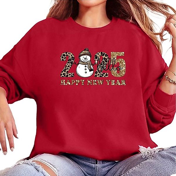 MC Star Weihnachtssweatshirt Frohes neues Jahr-Sweatshirts, Weihnachtsshirt günstig online kaufen