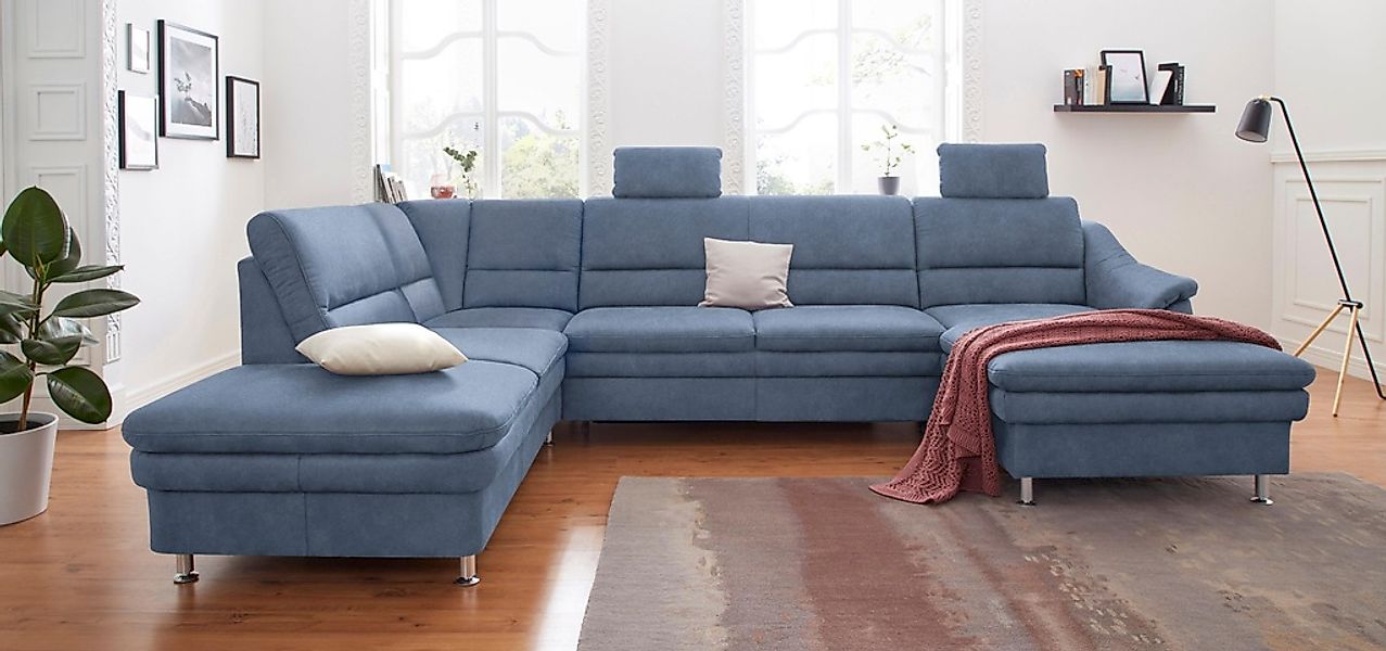 sit&more Wohnlandschaft "Cardoso U-Form" mit Federkern und Kopfstützen, mit günstig online kaufen