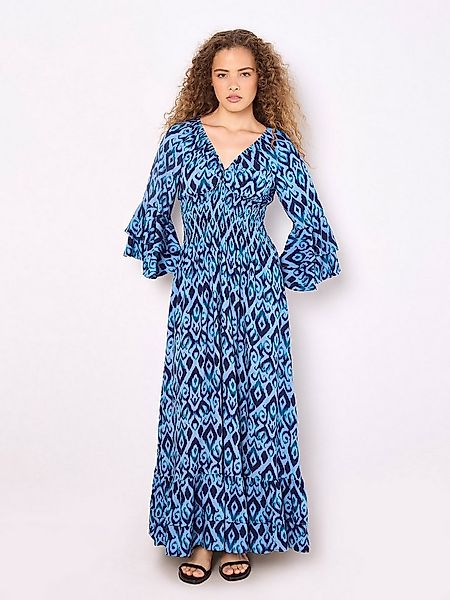 Apricot Maxikleid Swirl Smock Maxikleid mit Rüschenärmeln günstig online kaufen