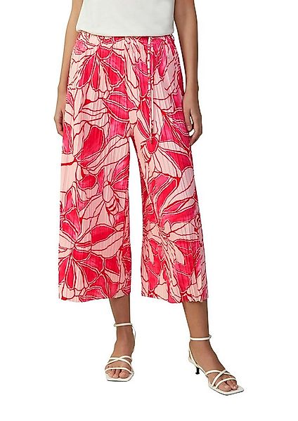 s.Oliver BLACK LABEL Stoffhose Sommerhose mit All-Over Print und Stuktur günstig online kaufen