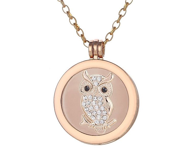 Morella Kette mit Anhänger Halskette 70 cm gold mit Coin Amulett 33 mm (2-t günstig online kaufen