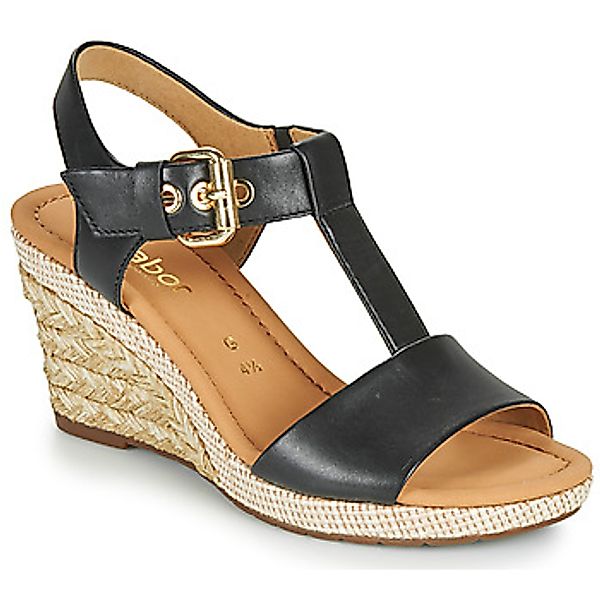 Gabor Keilsandalette "MILANO", Sommerschuh, Sandale, Keilabsatz, mit Bastbe günstig online kaufen