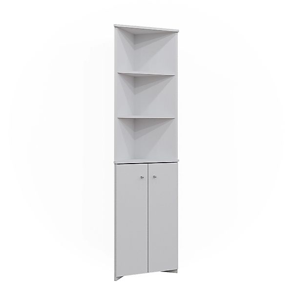 Vicco Hochschrank Fynn, Weiß, 35.6 x 175 cm Eckschrank mit 2 Türen günstig online kaufen