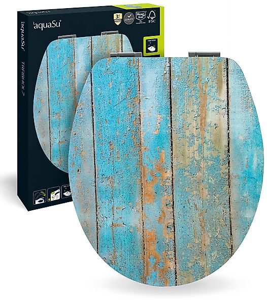 Sitzplatz WC-Sitz Holz Dekor, Motiv Treibholz, günstig online kaufen