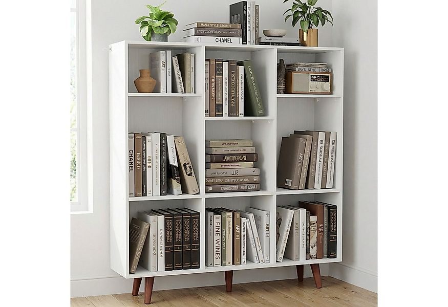 Totnz Bücherregal flexibles Bücherregal – 9 Fächer, höhenverstellbar, für j günstig online kaufen