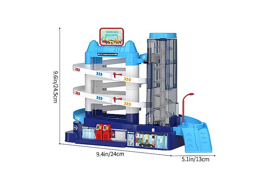 TEMI Spielzeug-Auto Autospielzeug Parken Abenteuer Playset Spielzeug mit 4 günstig online kaufen