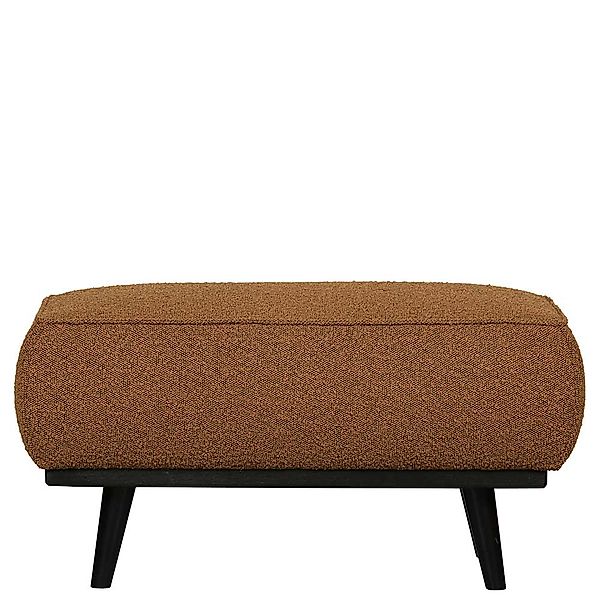 Couchhocker in Bernsteinfarben Stoff 40 cm hoch günstig online kaufen