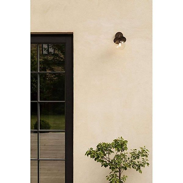 Nuura Außen-Wandleuchte Liila, Breite16 cm, schwarz/klar günstig online kaufen