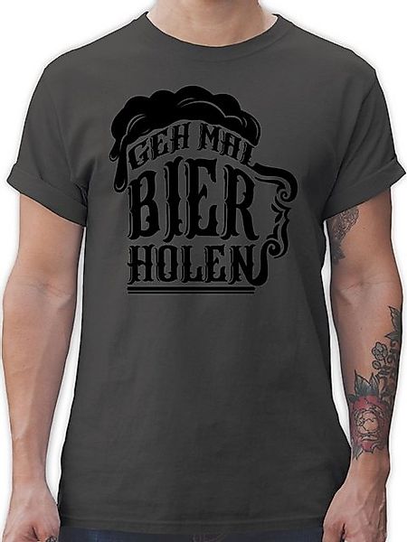 Shirtracer T-Shirt Geh mal Bier holen - schwarz Party & Alkohol Herren günstig online kaufen