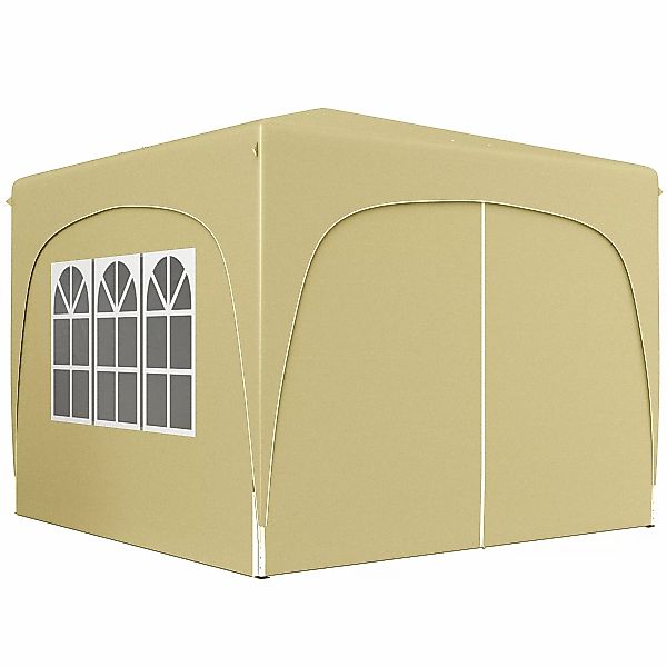 Outsunny Pavillon 3x3m, wasserabweisend Stabil Winterfest Pop-up Faltpavill günstig online kaufen