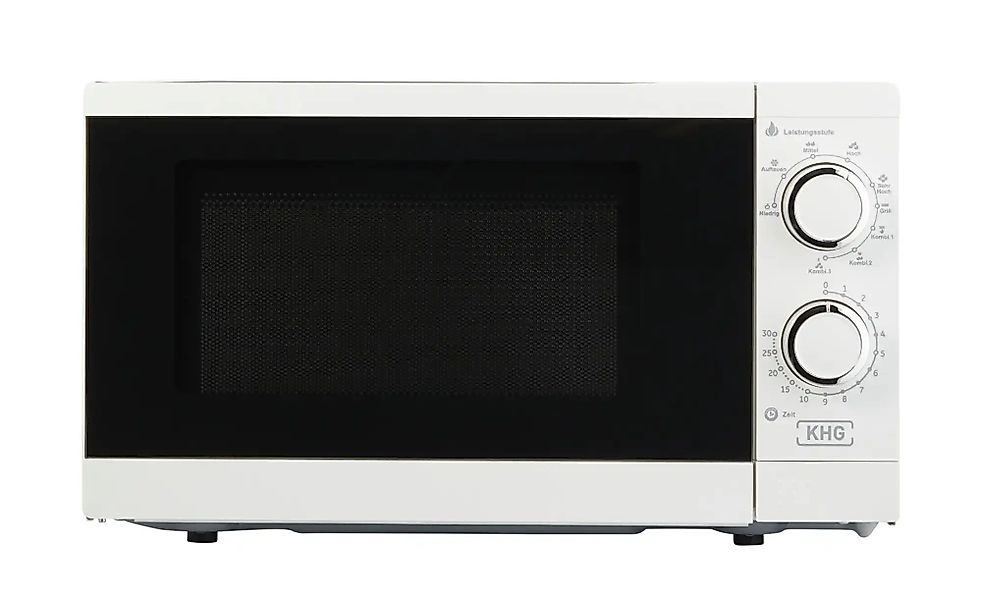 KHG Mikrowelle  MW-20.1GW ¦ weiß ¦ Kunststoff,Metall,Glas ¦ Maße (cm): B: 4 günstig online kaufen