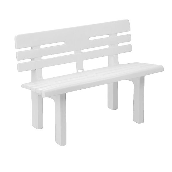 Mojawo Stabile Exclusive Parkbank Kunststoff Gartenbank Sitzbank 110x52x71C günstig online kaufen