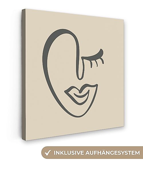 OneMillionCanvasses® Leinwandbild Frau - Gesicht - günstig online kaufen