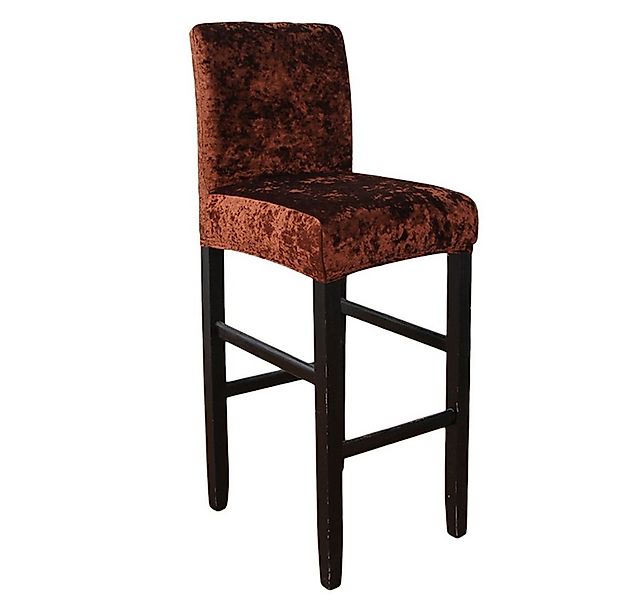 Rosnek Stuhlhusse Samt Stretch Stuhlhusse Stuhlüberzug, Armlos Barhocker Hu günstig online kaufen