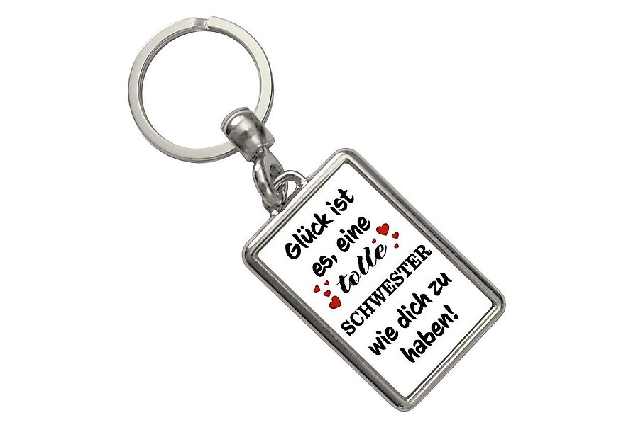 speecheese Schlüsselanhänger Tolle Schwester Glück Schlüsselanhänger günstig online kaufen