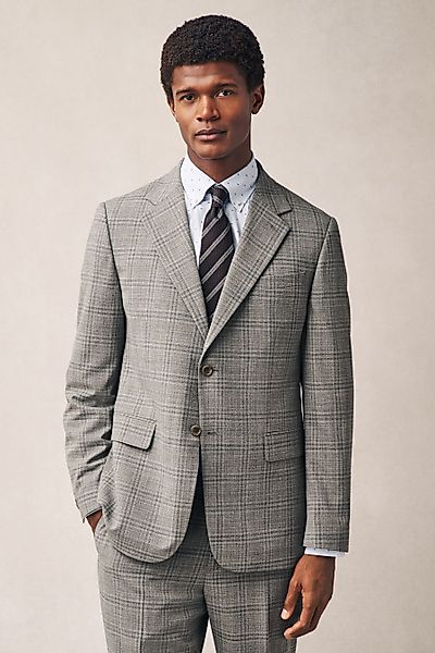 Next Sakko Tailored Fit kariertes, strukturiertes günstig online kaufen