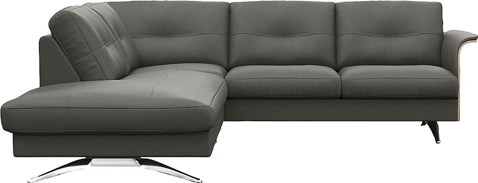 FLEXLUX Ecksofa "Glow, super bequem durch hochwertigem Sitzaufbau mit Feder günstig online kaufen