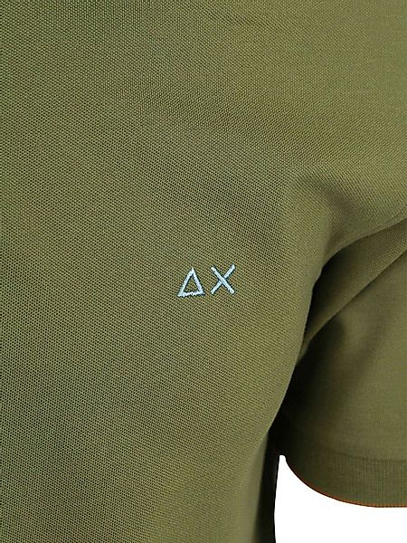 Sun68 Poloshirt Small Stripe Collar Olivgrün - Größe L günstig online kaufen