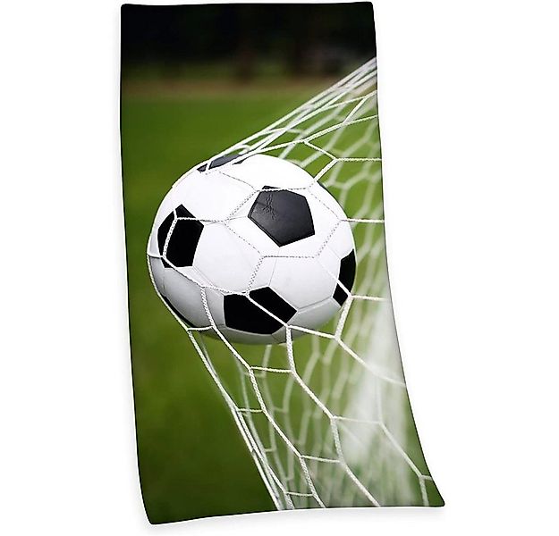 Herding Young Collection Badetuch Fußball Velourstuch, 75 x 150 cm Baumwoll günstig online kaufen