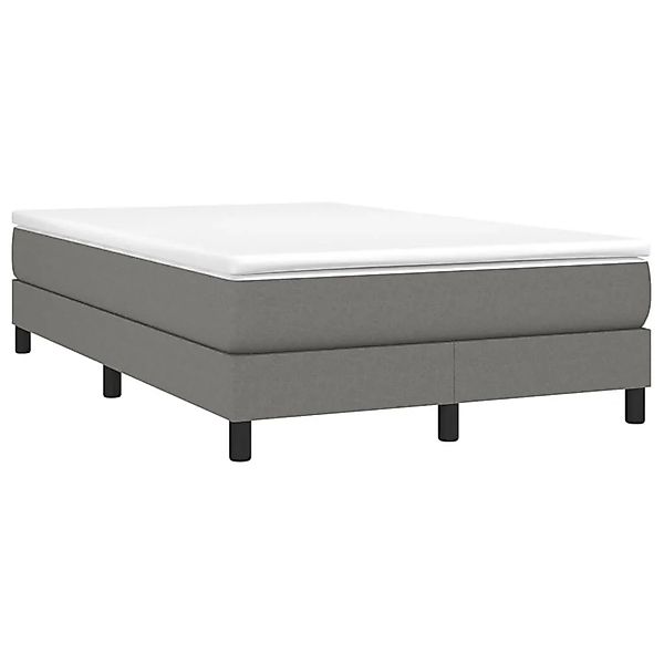 vidaXL Boxspringbett mit Matratze Dunkelgrau 120x200 cm Stoff 3144062 günstig online kaufen