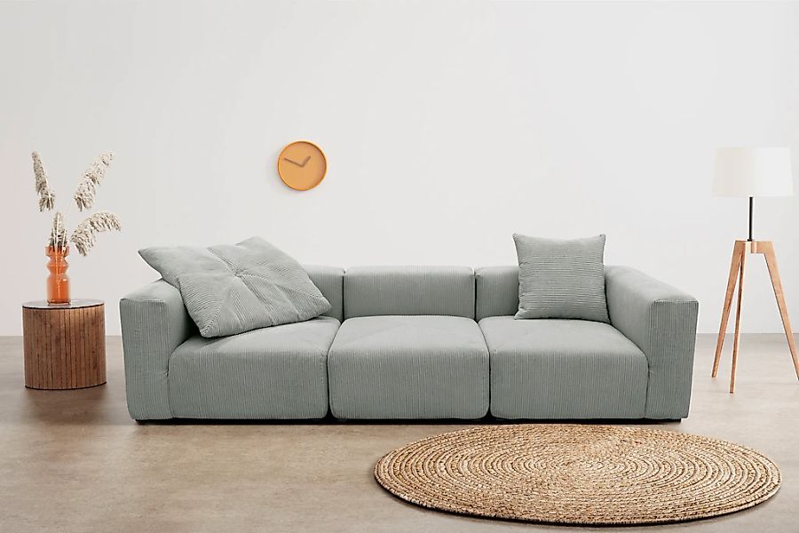 RAUM.ID Big-Sofa "Gerrid", Cord-Bezug, bestehend aus Modulen: 2 Eck- und ei günstig online kaufen