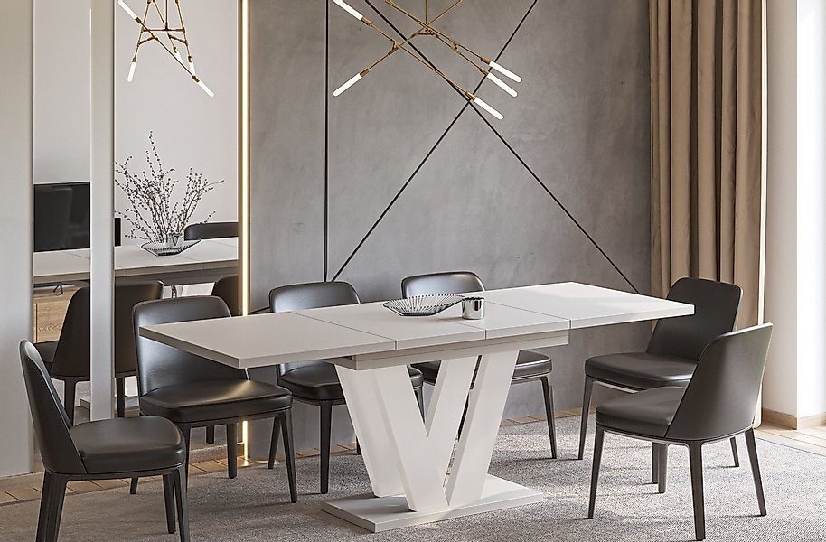Endo-Moebel Esstisch Lara Esstisch 130–210cm ausziehbar für 8 Personen Tisc günstig online kaufen
