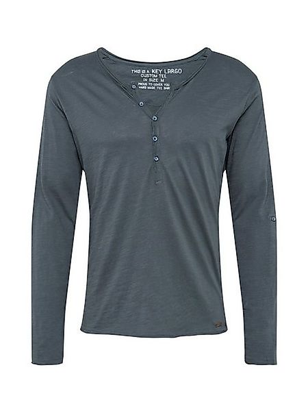 Key Largo Henleyshirt Ginger vintage Look uni Basic MLS00038 mit Knopfleist günstig online kaufen
