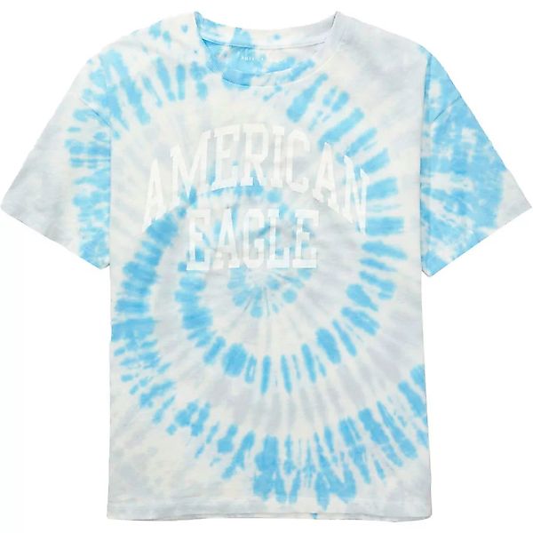 American Eagle Tie-dye Graphic Kurzärmeliges T-shirt L Blue günstig online kaufen
