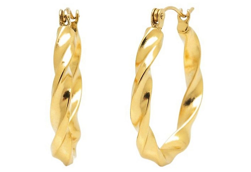 KARMA Paar Creolen gedreht Damen Roségold, Silber od. Gold (Damencreolen mo günstig online kaufen