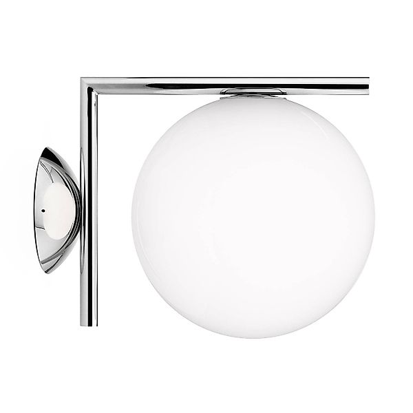 FLOS IC C/W1 Wandleuchte, chrom Ø 20 cm günstig online kaufen