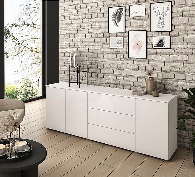 INOSIGN Sideboard "PARIS" 1 Stk. tlg. Moderne 190cm breite grifflose Kommod günstig online kaufen