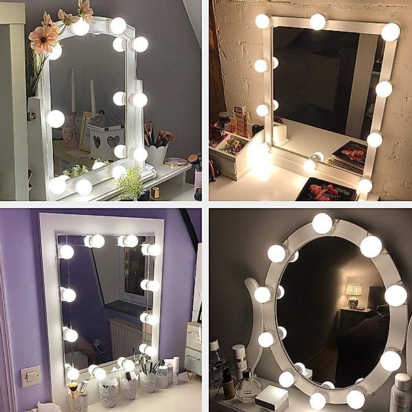 Elegear LED Spiegelleuchte 12 LED Spiegelleuchte, günstig online kaufen