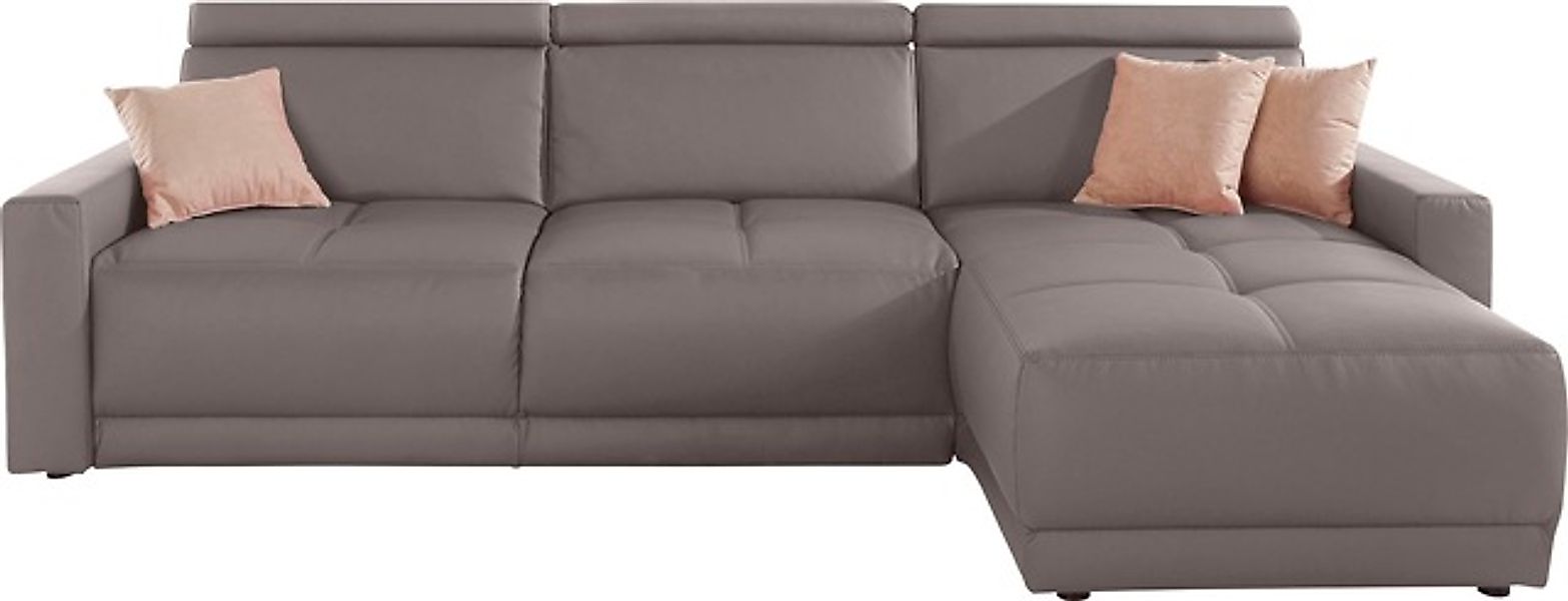 DOMO collection Ecksofa »Ava mit moderner Sitzheftung & toller Doppelnaht, günstig online kaufen