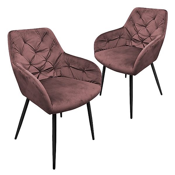 HOMELUX Esszimmerstuhl Polsterstühle 2/4 Stuhlset Moderner günstig online kaufen