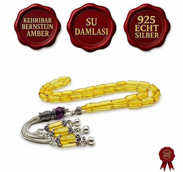 M-Punkt24 Kettenanhänger Tesbih Tespih Su Damlasi (Kapsül, 925 Echt Silber, günstig online kaufen