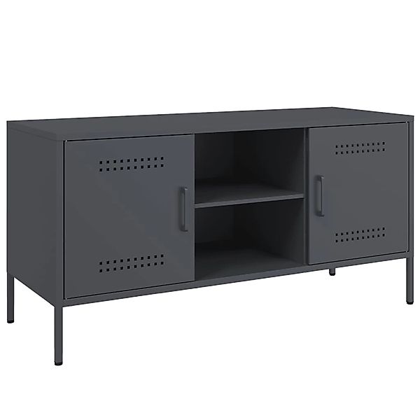 vidaXL TV-Schrank Anthrazit 100,5x39x50,5 cm Stahl 842990 günstig online kaufen