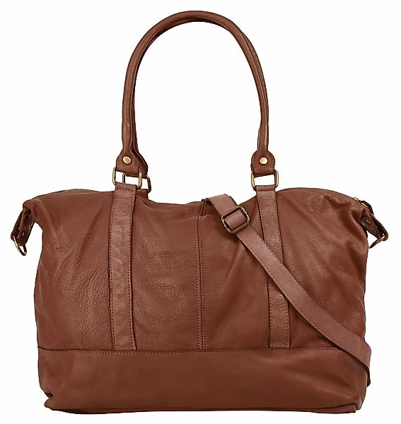 Samantha Look Reisetasche echt Leder, Made in Italy günstig online kaufen