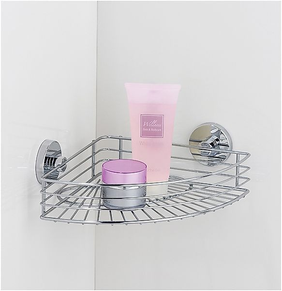 WENKO Eckregal "Vacuum-Loc Modell Bari", (3 St.), fürs Badezimmer mit 2 Hak günstig online kaufen