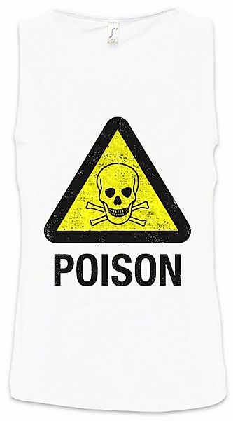 Urban Backwoods Tanktop Caution Poison Vintage Logo Sign Ärmelloses T-Shirt günstig online kaufen