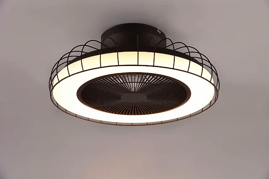 REALITY Leuchten LED Deckenleuchte »Sandfjord Deckenventilator«, 1 flammig, günstig online kaufen